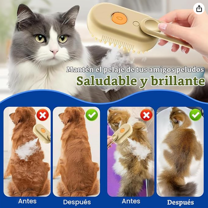 Cepillo pulverizador para mascotas